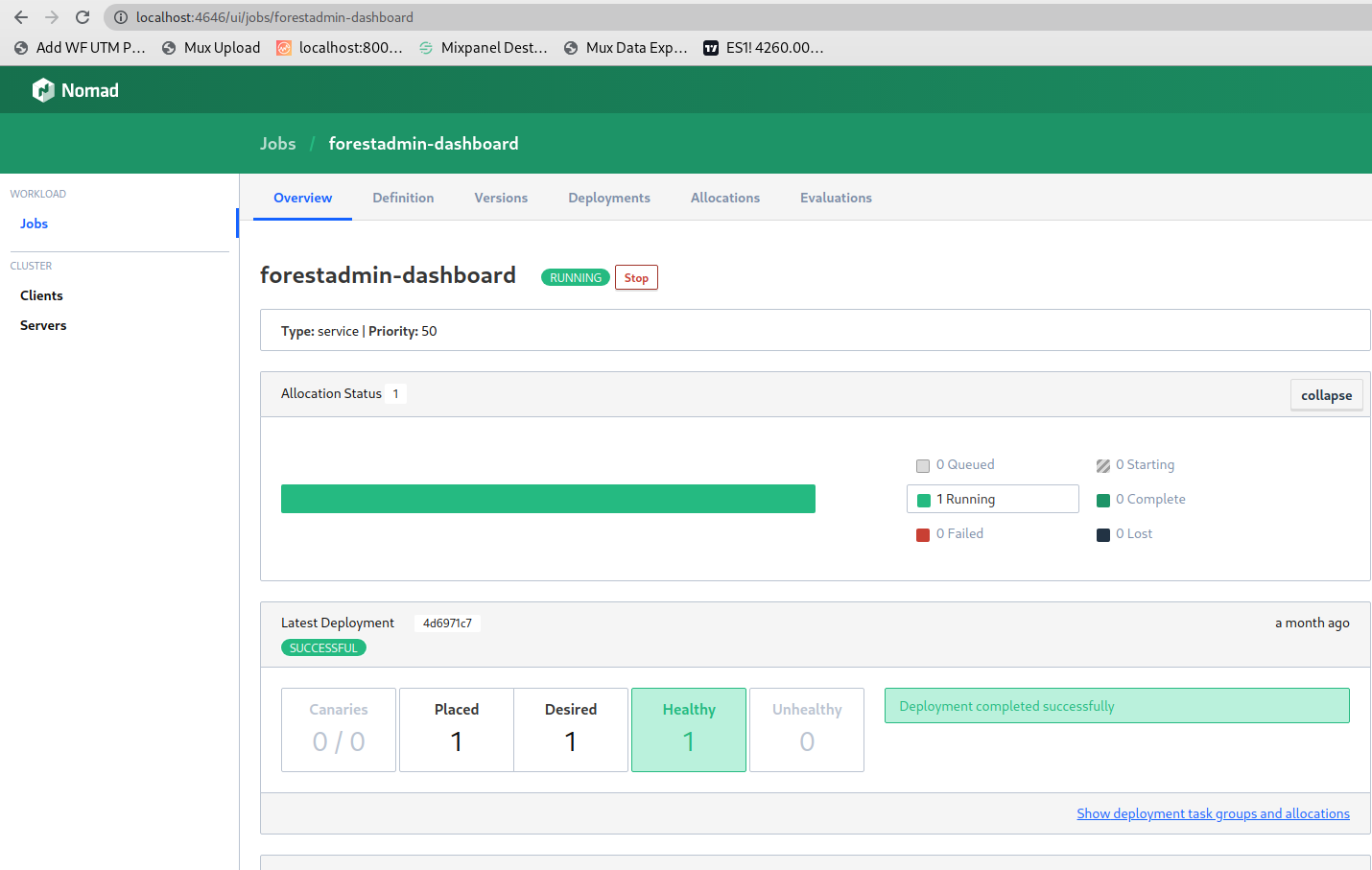 Stop Forestadmin Job